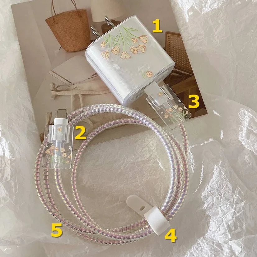 Case for Apple 18/20W Charger Protective Case Is Applicable to Iphone 14/13 Data Cable Head Bite Protector Shell