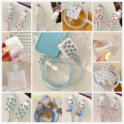 Case for Apple 18/20W Charger Protective Case Is Applicable to Iphone 14/13 Data Cable Head Bite Protector Shell