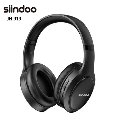 JH919 Wireless Bluetooth Headphones Foldable Stereo Earphones Super Bass Noise Reduction Mic for Laptop PC TV